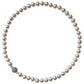 Freshwater Pearl Necklace 8-9mm On Sterling Silver Magnetic Clasp Side View of Clasp