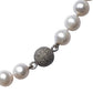 Freshwater Pearl Necklace 8-9mm On Sterling Silver Magnetic Clasp Closeup of Clasp