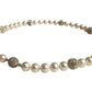 Freshwater Pearl Necklace 8-9mm On Sterling Silver Magnetic Clasp Plus Seven Shamballa Balls Angle View
