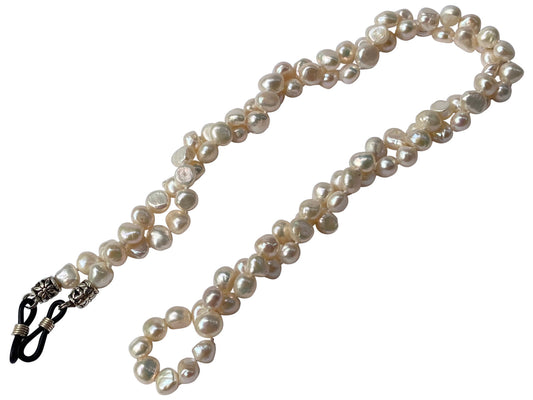 Freshwater Pearl Necklace Glasses Strap White Main
